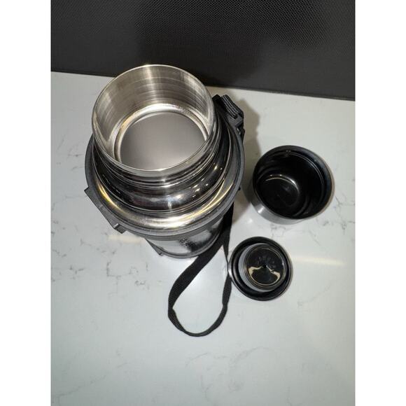 Coleman Vacuum Bottle Stainless Steel (black) 25oz Thermos With Strap NEW - Picture 5 of 8